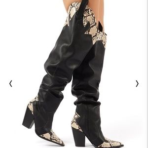 BRANDY BLACK WESTERN BOOTS *NEW without tags